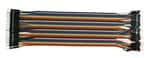 ZipWire 40 Piece 20cm Male to Male Colored Jumper Wires