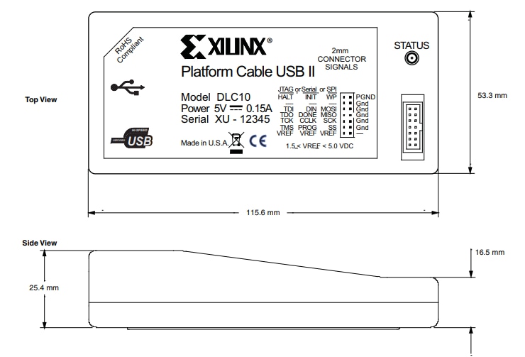 0796-O★XILINX Platform Cable USB★DLC9G★中古現状渡し★複数在庫あり！★ Platform Cable USB II - AMD ⁄ Xilinx | Mouser