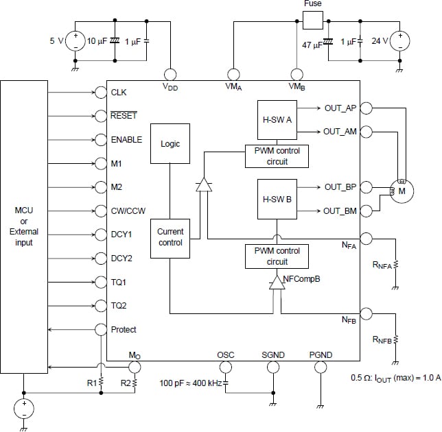Toshiba TB6560AFTG stepper motor controller